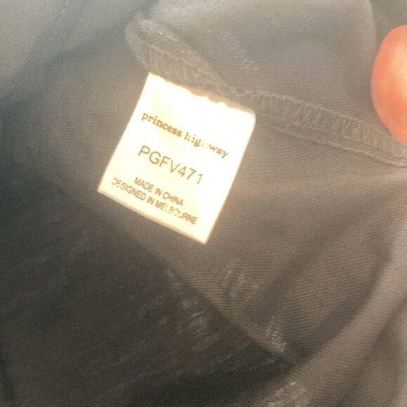 NEW Princess Highway 100% Cotton Take Me Anywhere Black Long Sleeve Shirt Dress - Picture 8 of 10